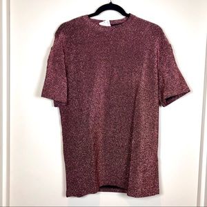 H&M Sparkly T-Shirt Dress